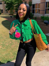 Chaquetas vaqueras rotas con botones y manga larga